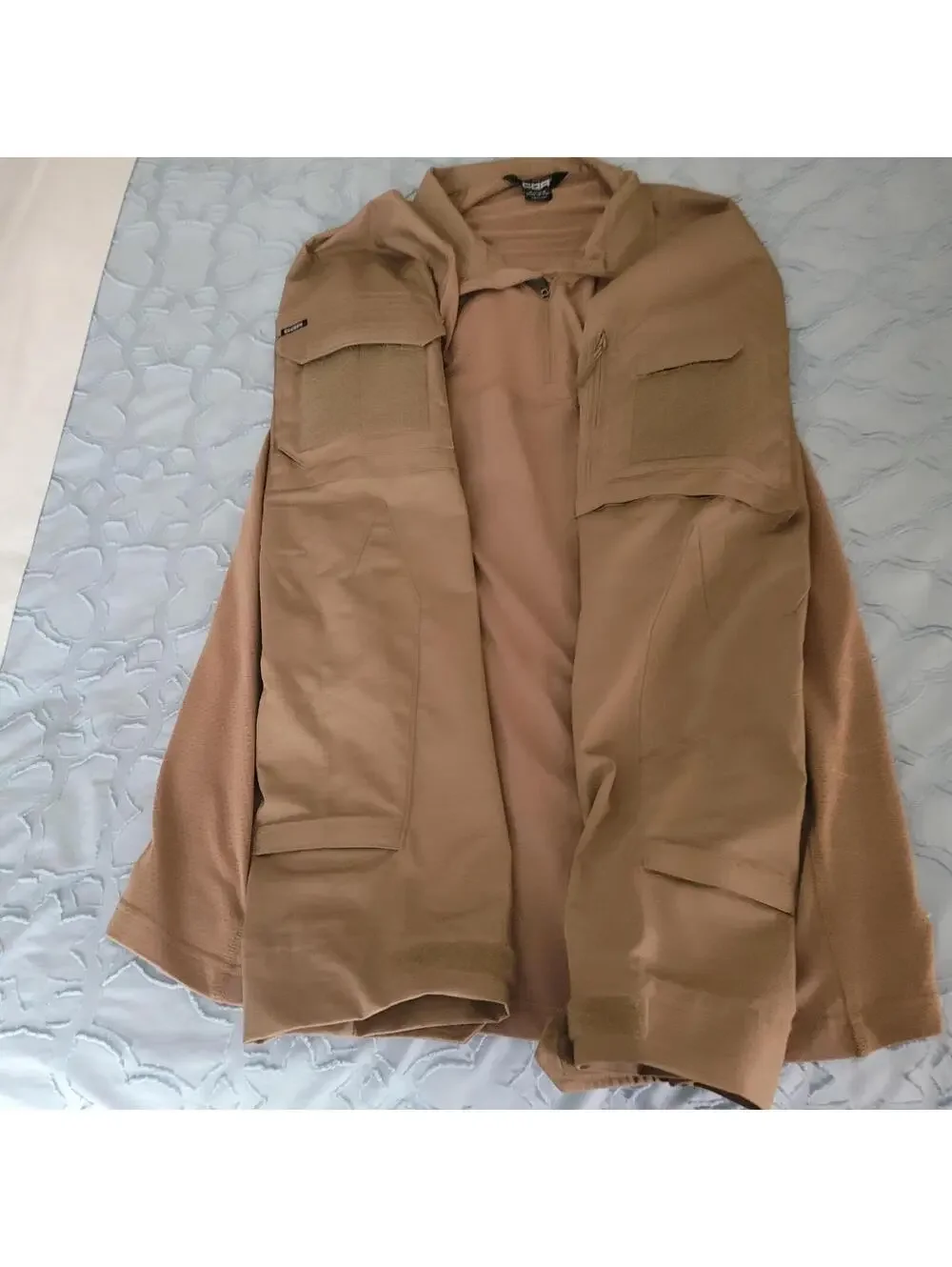 CQR Tactical Long Sleeve Shirt 2X-Large Tan - Picture 4 of 4